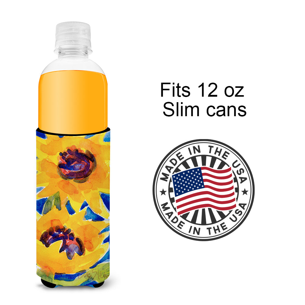 Flower - Sunflower Ultra Beverage Insulators for slim cans 6012MUK.