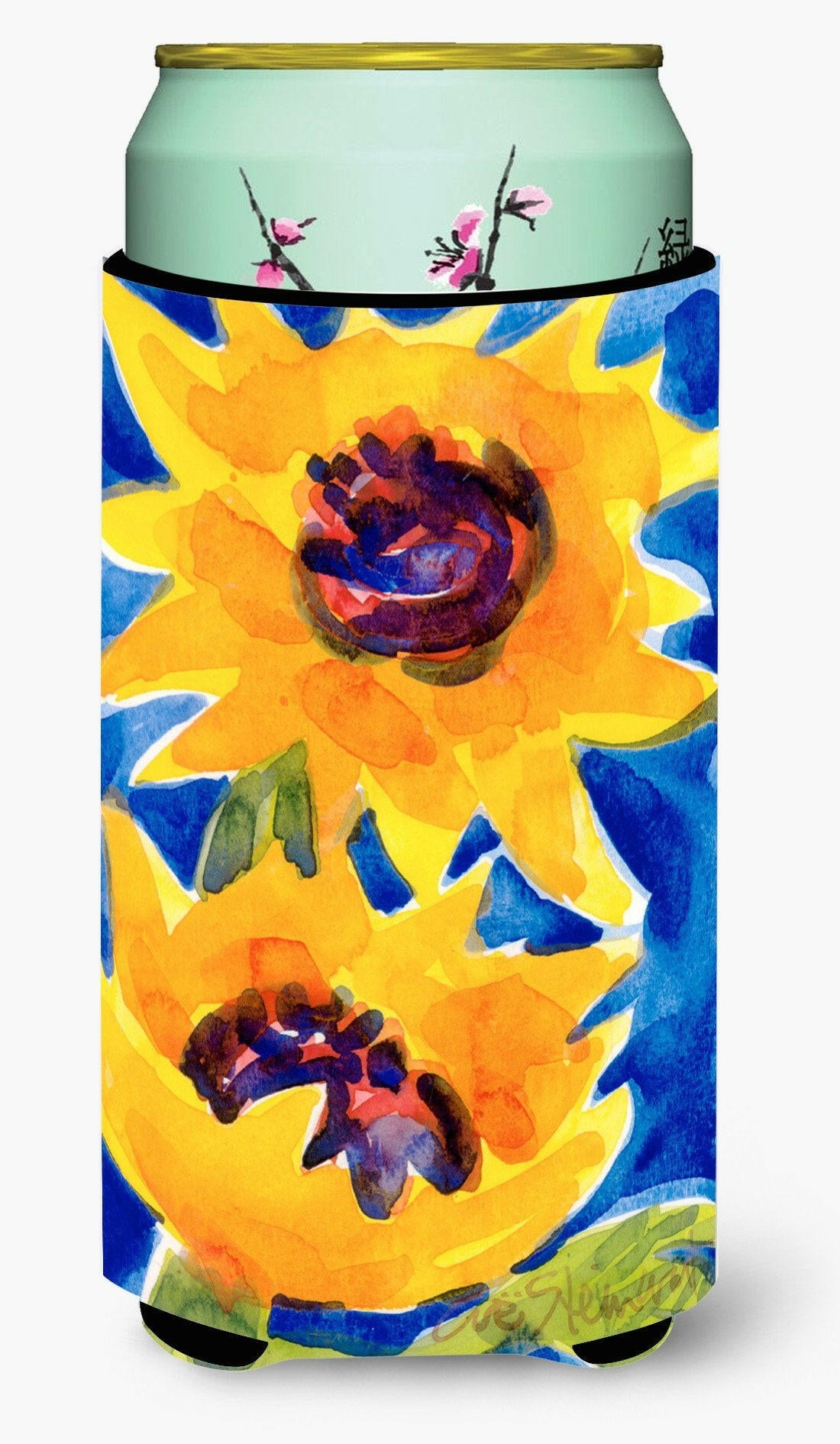 Flower - Sunflower  Tall Boy Beverage Insulator Beverage Insulator Hugger by Caroline&#39;s Treasures