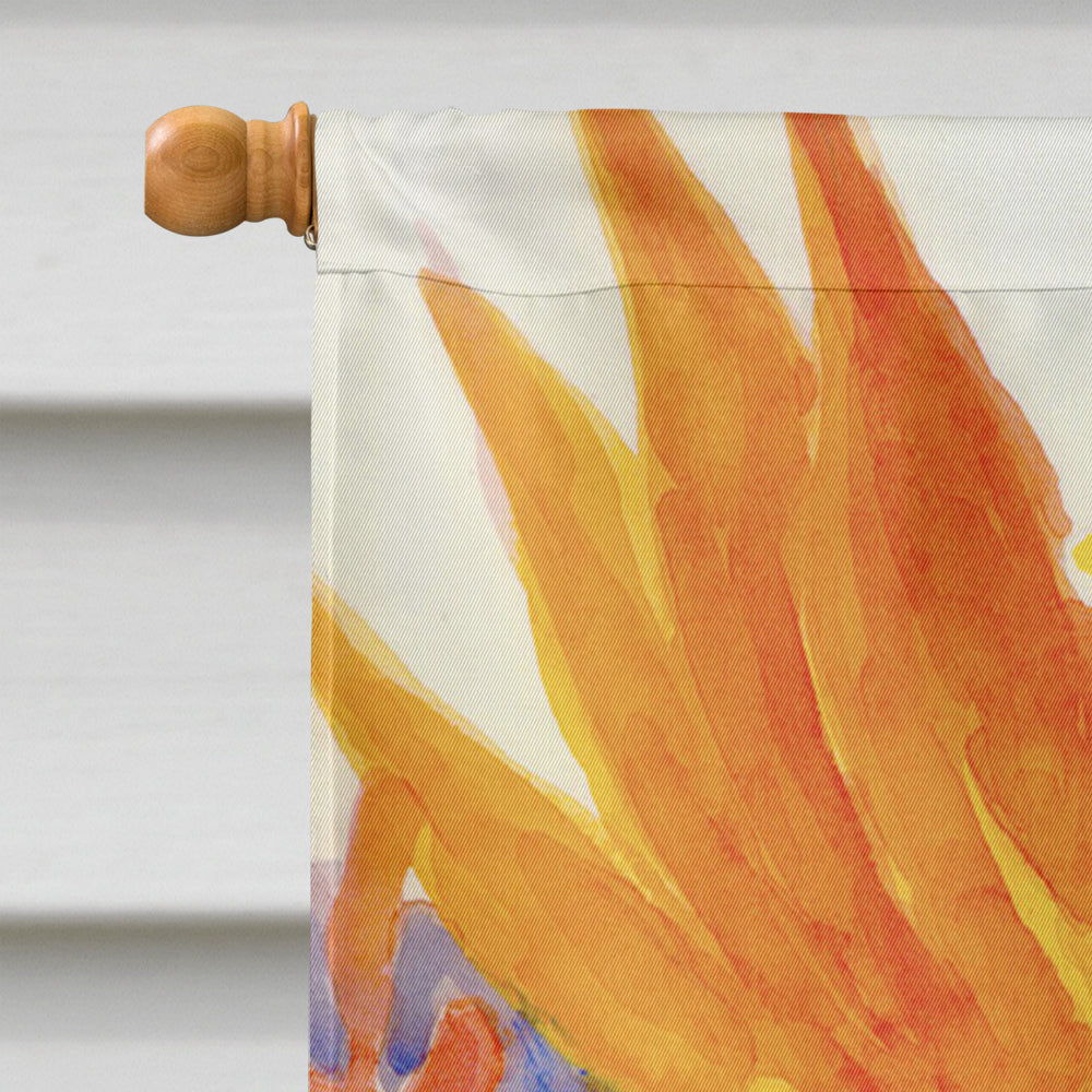 Flower - Bird of Paradise and Hibiscus  Flag Canvas House Size