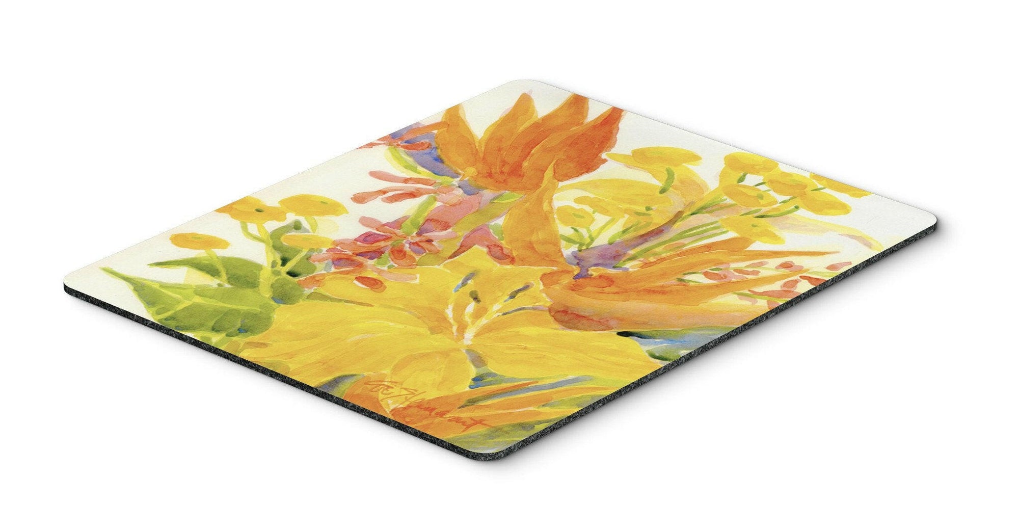 Flower - Bird of Paradise and Hibiscus  Mouse Pad, Hot Pad or Trivet by Caroline's Treasures