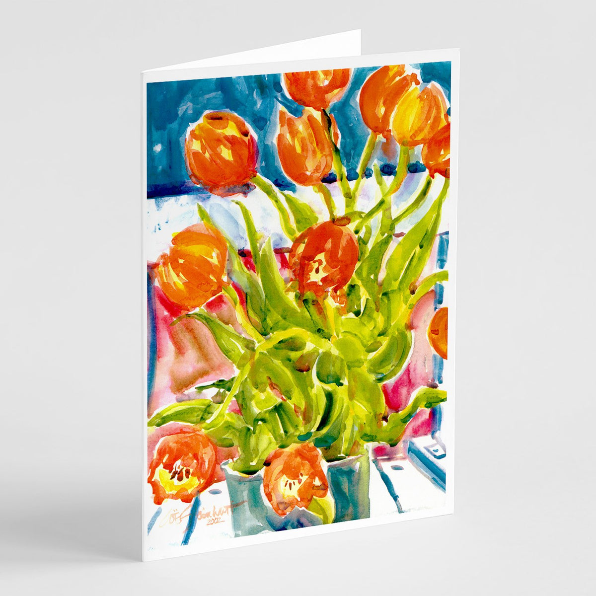 Buy this Flowers - Tulips Greeting Cards and Envelopes Pack of 8