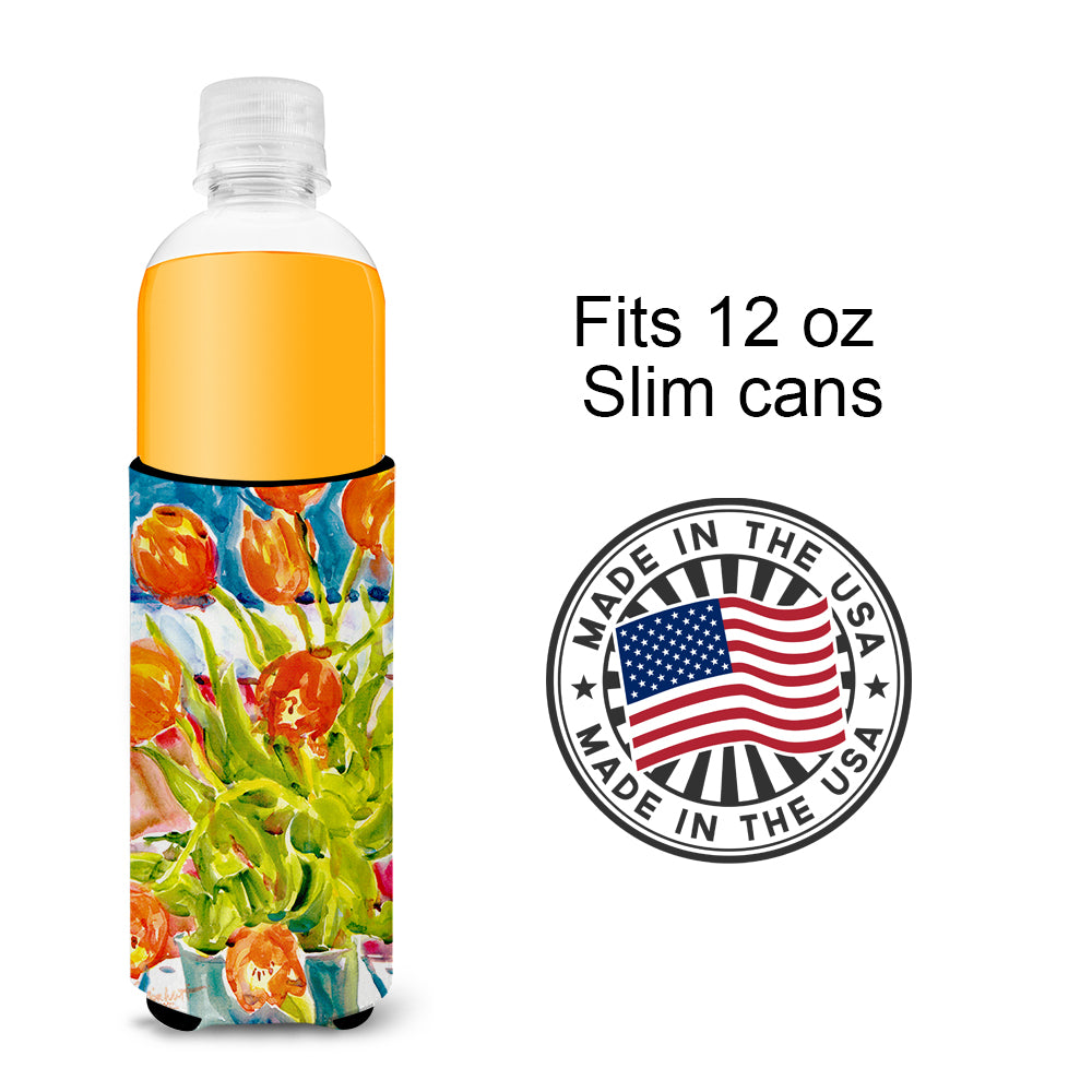 Flowers - Tulips Ultra Beverage Insulators for slim cans 6025MUK.