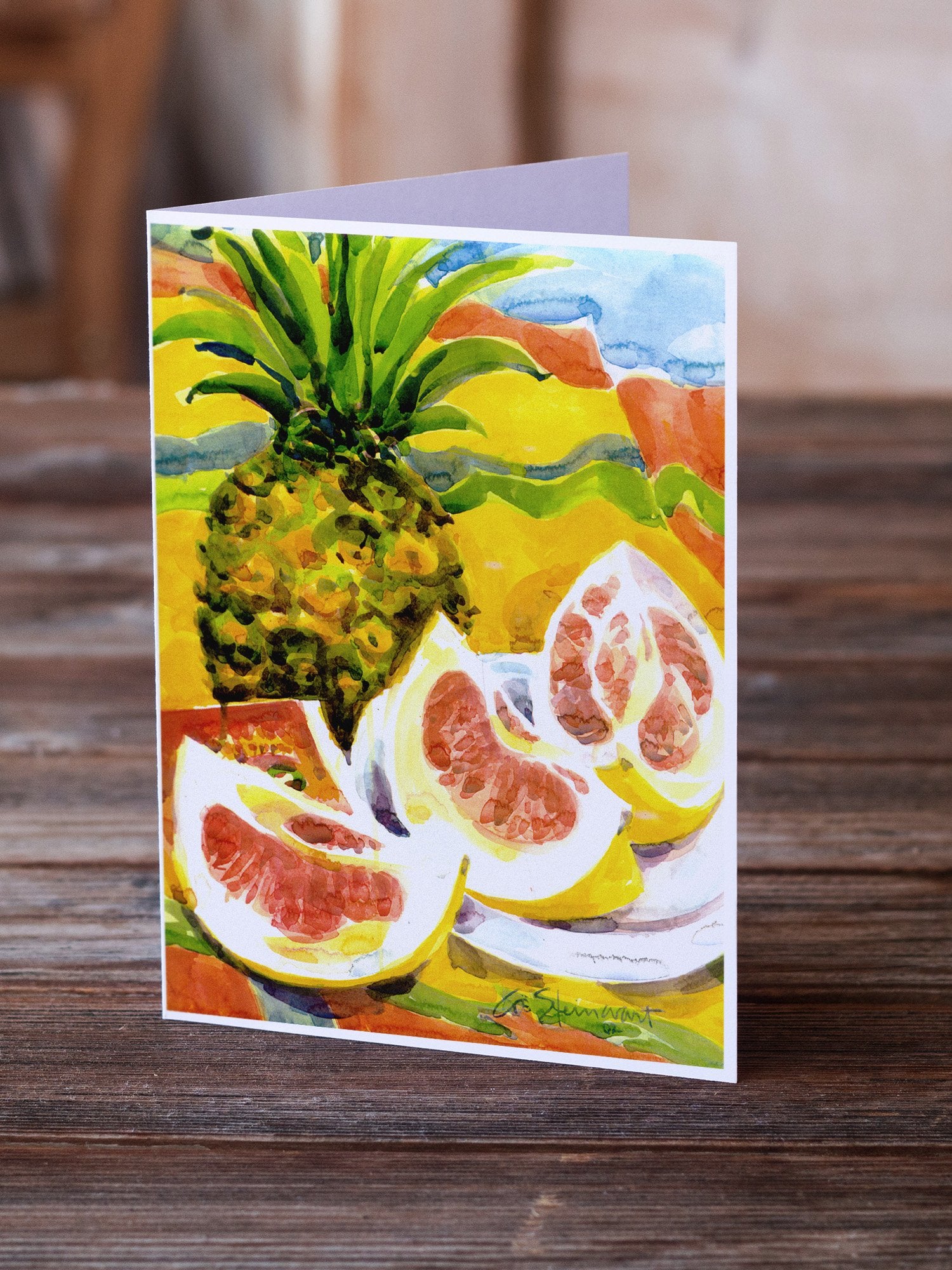 Buy this Pineapple Greeting Cards and Envelopes Pack of 8