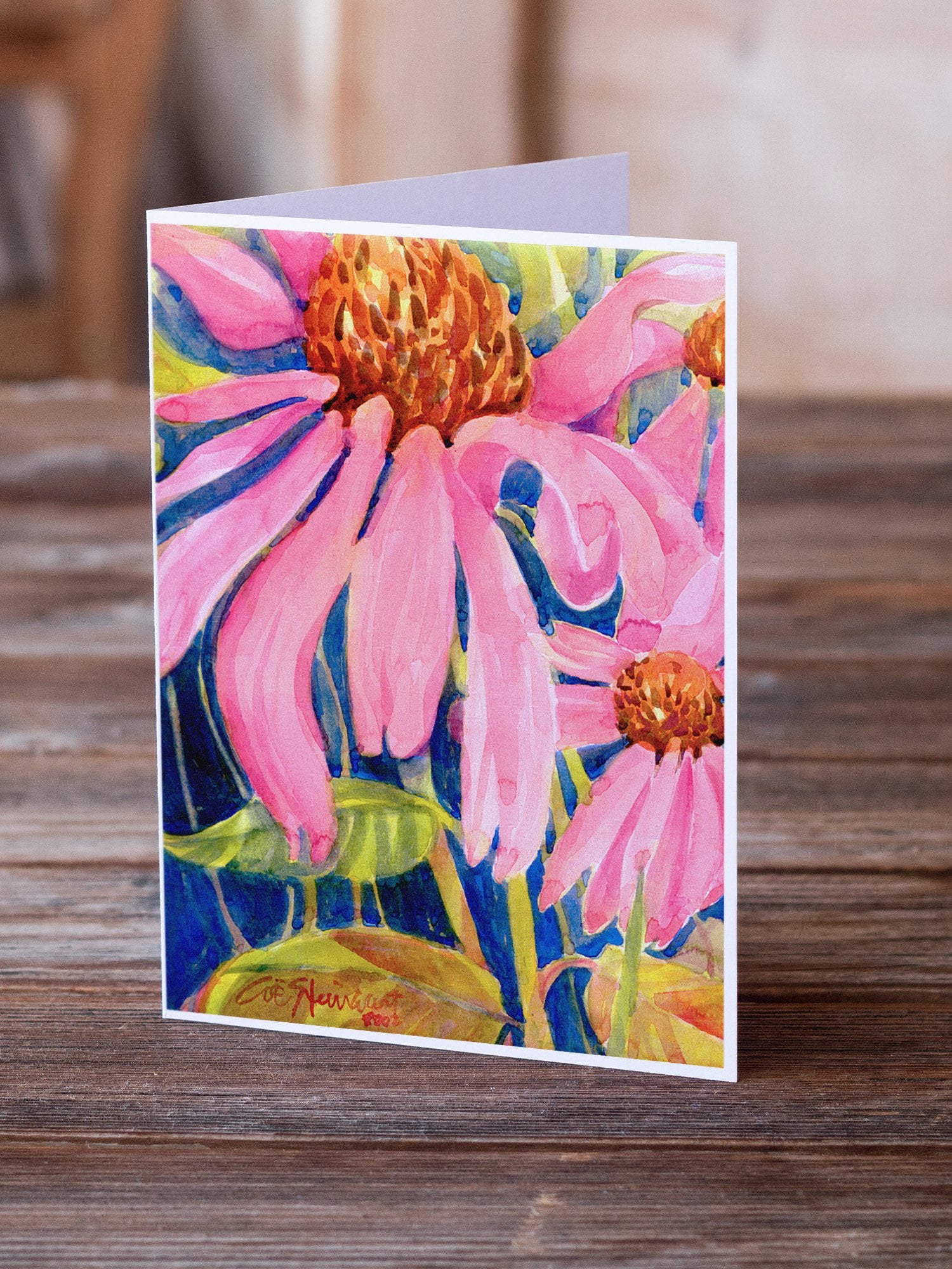 Flower - Coneflower Greeting Cards and Envelopes Pack of 8 - the-store.com