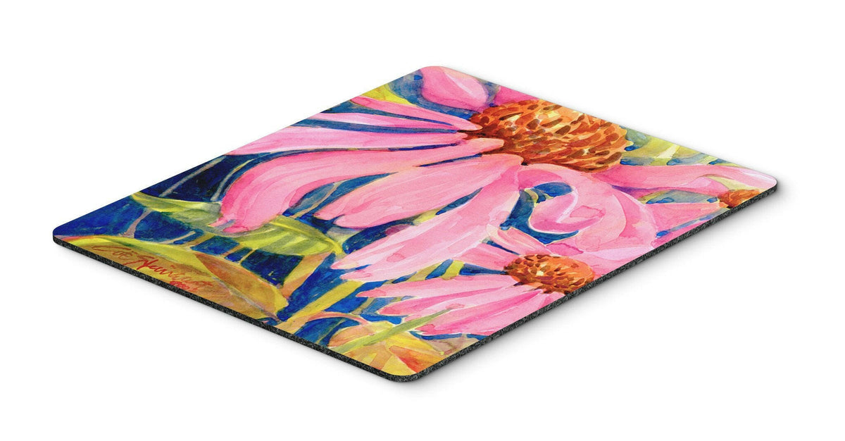 Flowers - Coneflower Mouse Pad, Hot Pad or Trivet by Caroline&#39;s Treasures