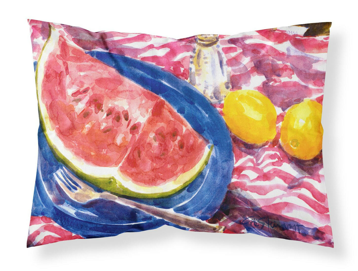 Watermelon Moisture wicking Fabric standard pillowcase by Caroline's Treasures
