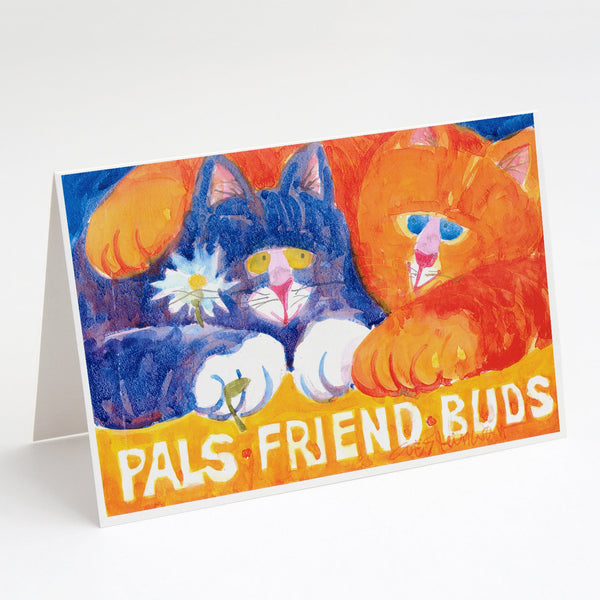 Buy this Cats Pals Friends Buds Greeting Cards and Envelopes Pack of 8