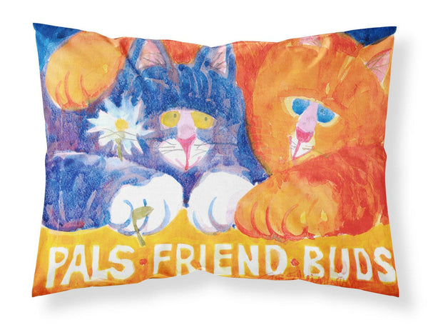 Cats Pals Friends Buds  Moisture wicking Fabric standard pillowcase by Caroline's Treasures
