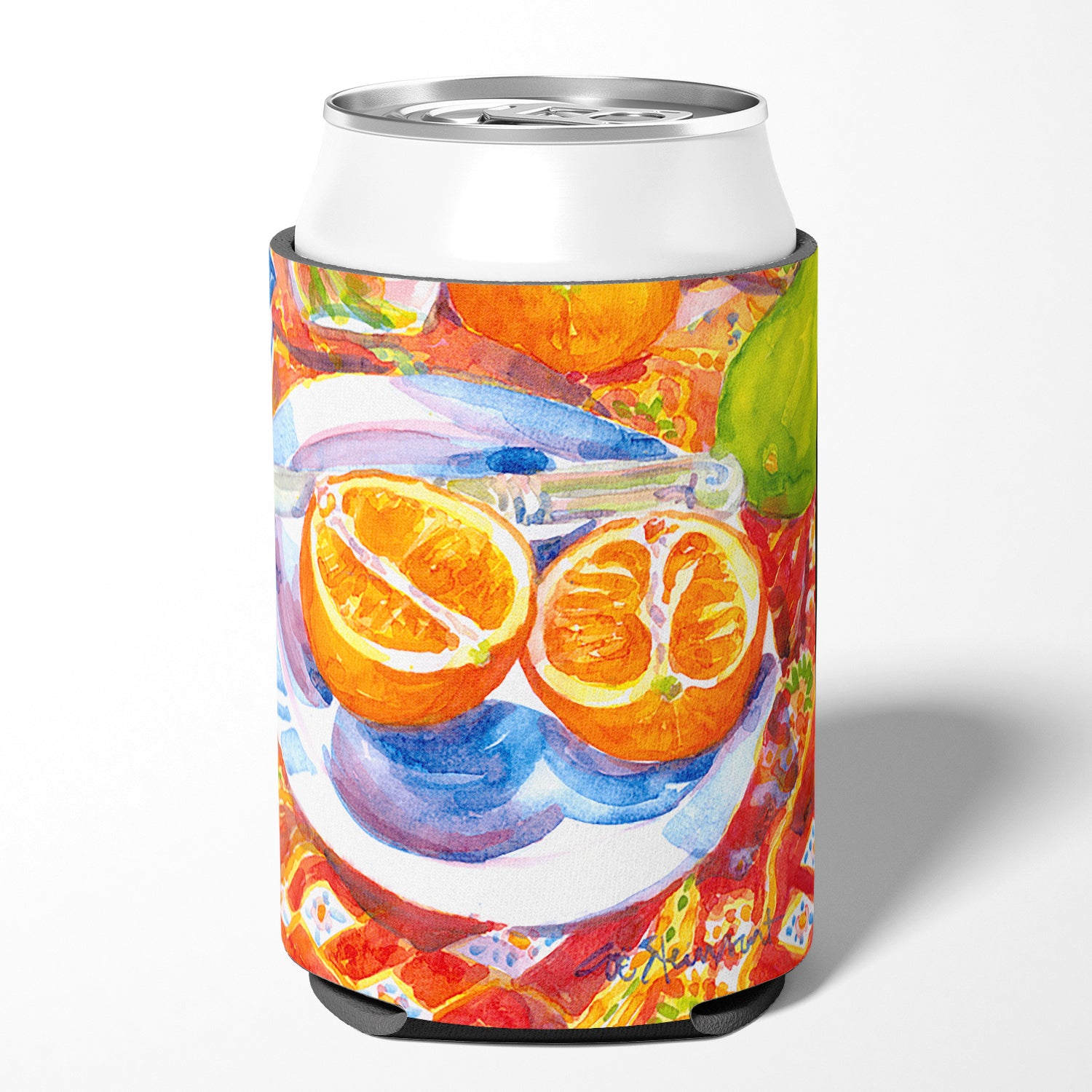Florida Oranges Sliced for breakfast  Can or Bottle Beverage Insulator Hugger.