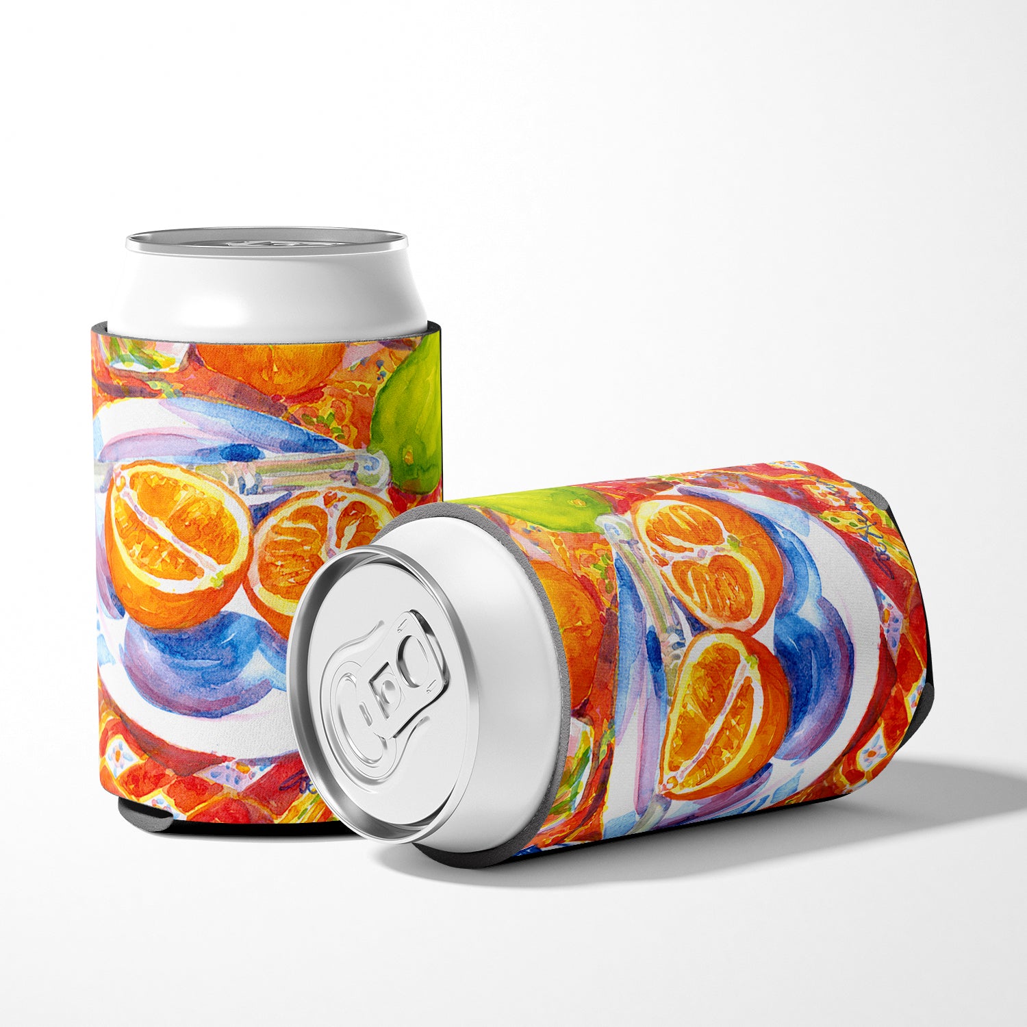 Florida Oranges Sliced for breakfast  Can or Bottle Beverage Insulator Hugger.