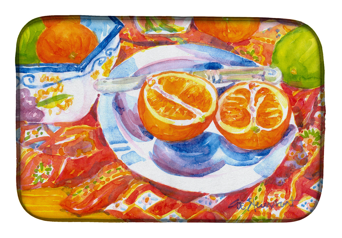 Florida Oranges Sliced for breakfast Dish Drying Mat 6035DDM  the-store.com.