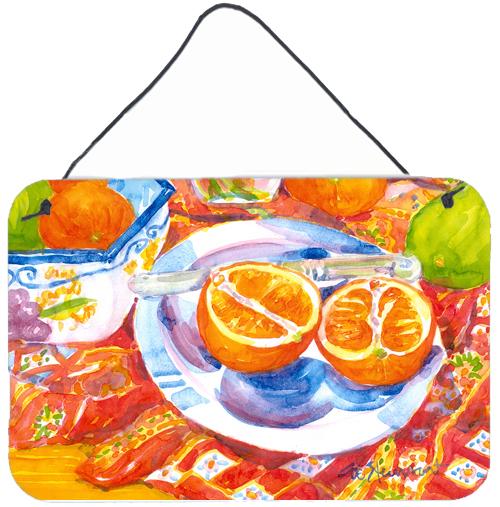Florida Oranges Sliced for breakfast  Indoor Wall or Door Hanging Prints by Caroline's Treasures