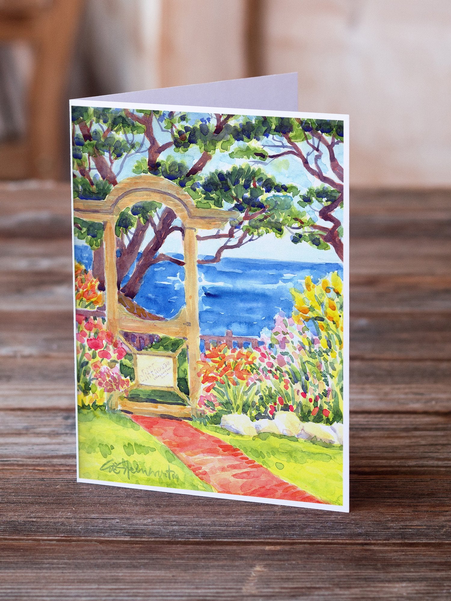 Seaside Greeting Cards and Envelopes Pack of 8 - the-store.com