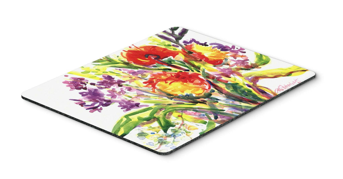 Flower Mouse pad, hot pad, or trivet by Caroline&#39;s Treasures