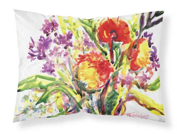 Flower Moisture wicking Fabric standard pillowcase by Caroline's Treasures