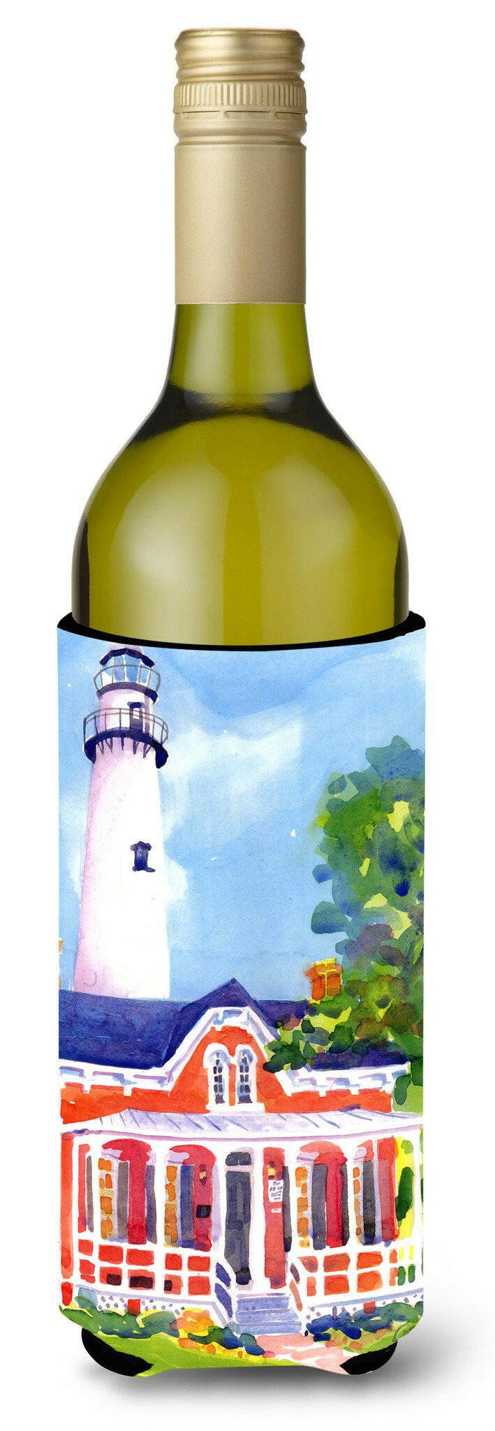 Lighthouse Wine Bottle Beverage Insulator Beverage Insulator Hugger by Caroline&#39;s Treasures
