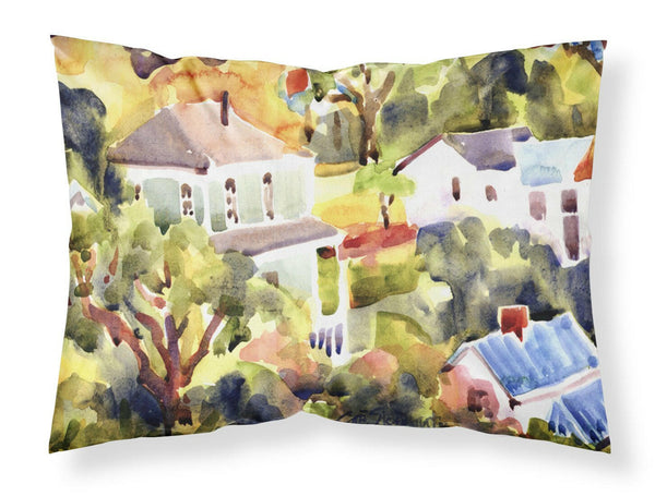 Houses Moisture wicking Fabric standard pillowcase by Caroline's Treasures