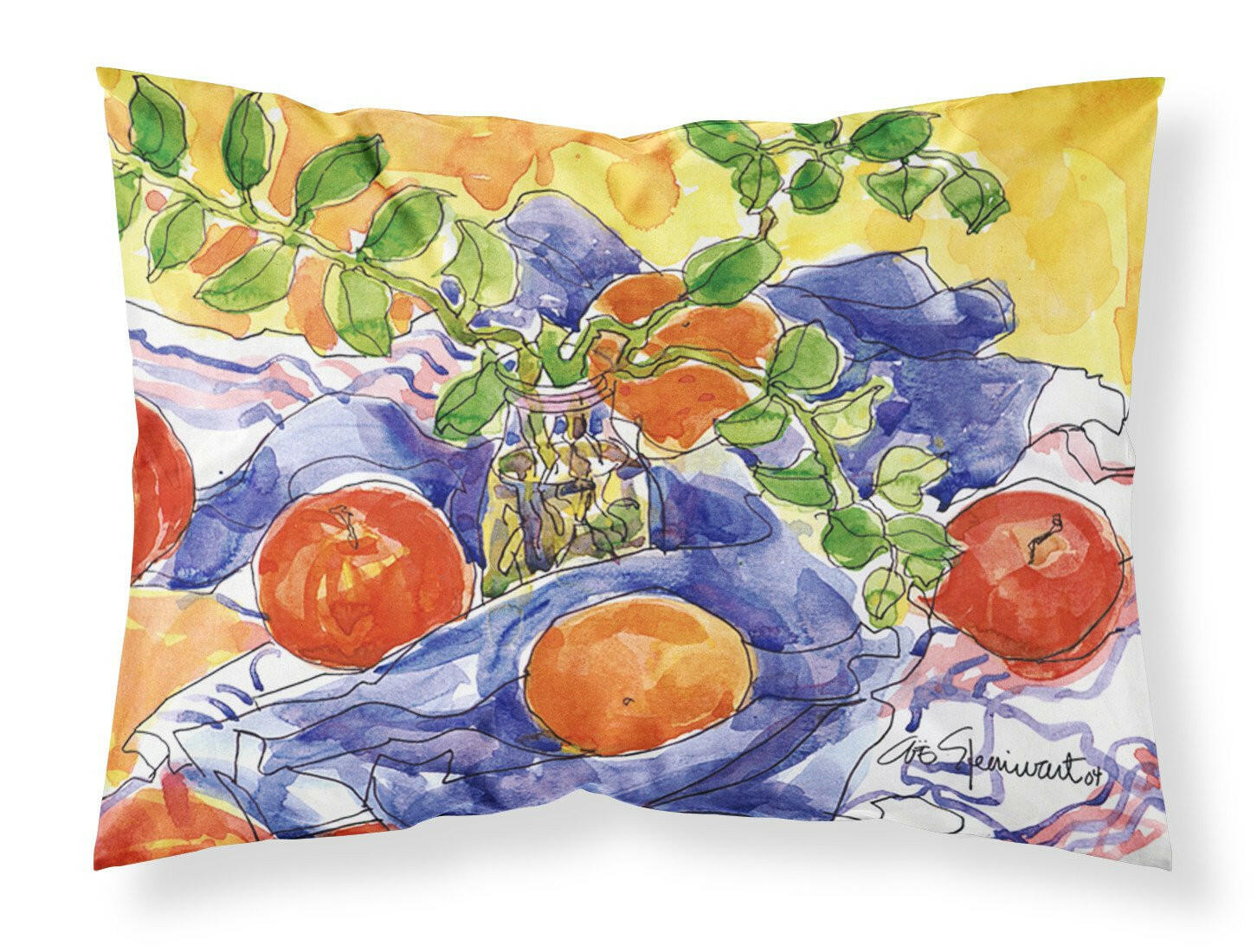 Apples Moisture wicking Fabric standard pillowcase by Caroline's Treasures