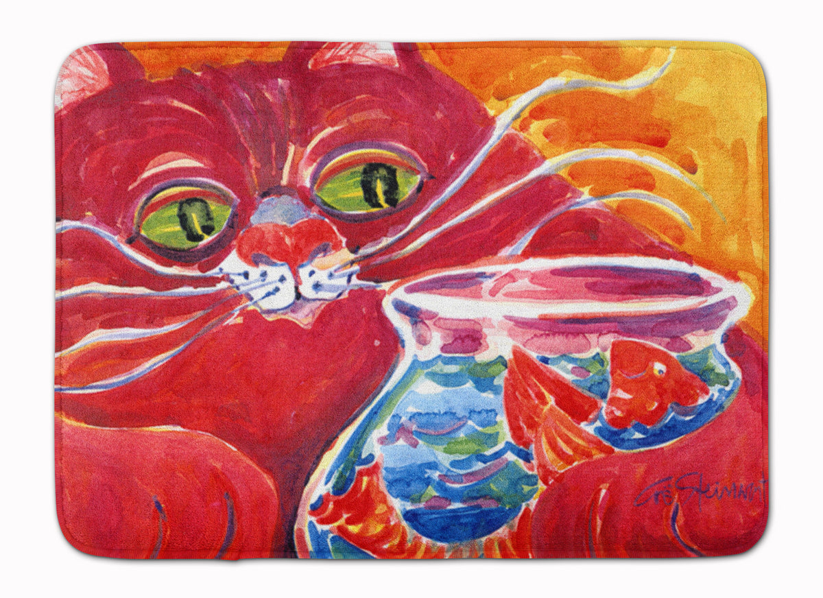 Big Red Cat at the fishbowl Machine Washable Memory Foam Mat 6048RUG - the-store.com