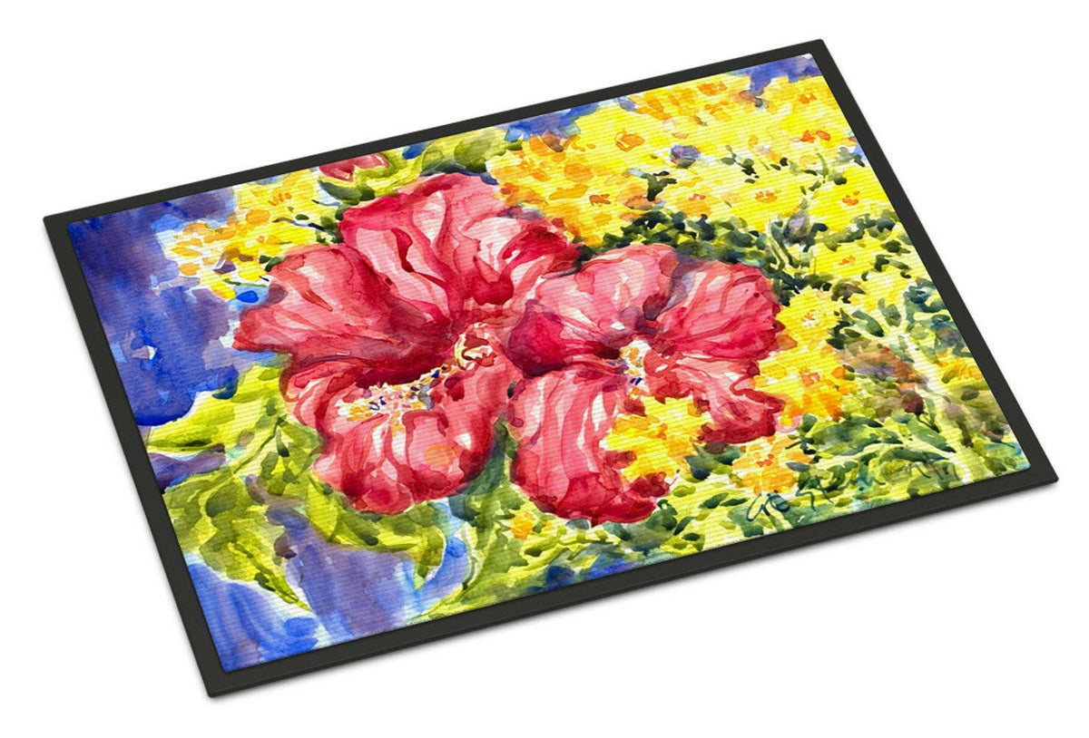 Flower - Hibiscus Indoor or Outdoor Mat 24x36 Doormat - the-store.com