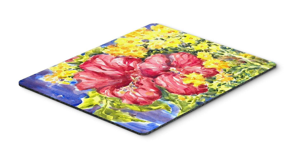 Flower - Hibiscus Mouse pad, hot pad, or trivet by Caroline&#39;s Treasures
