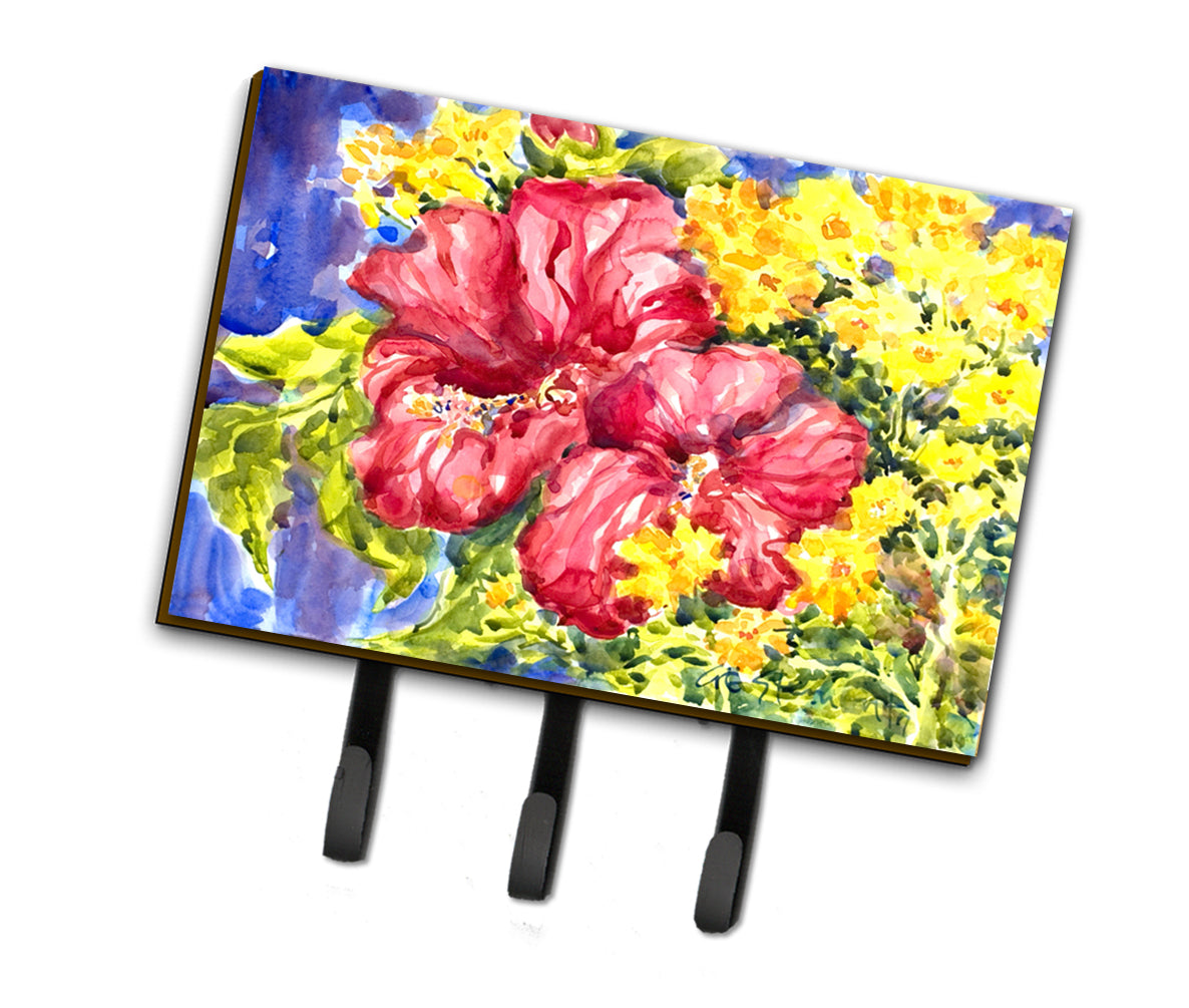 Flower - Hibiscus Leash Holder or Key Hook