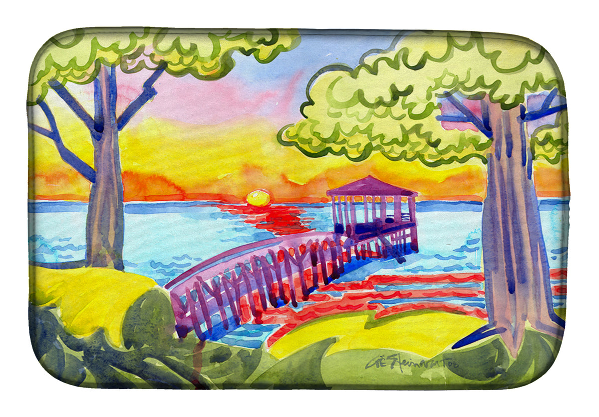 Dock at the pier Dish Drying Mat 6060DDM