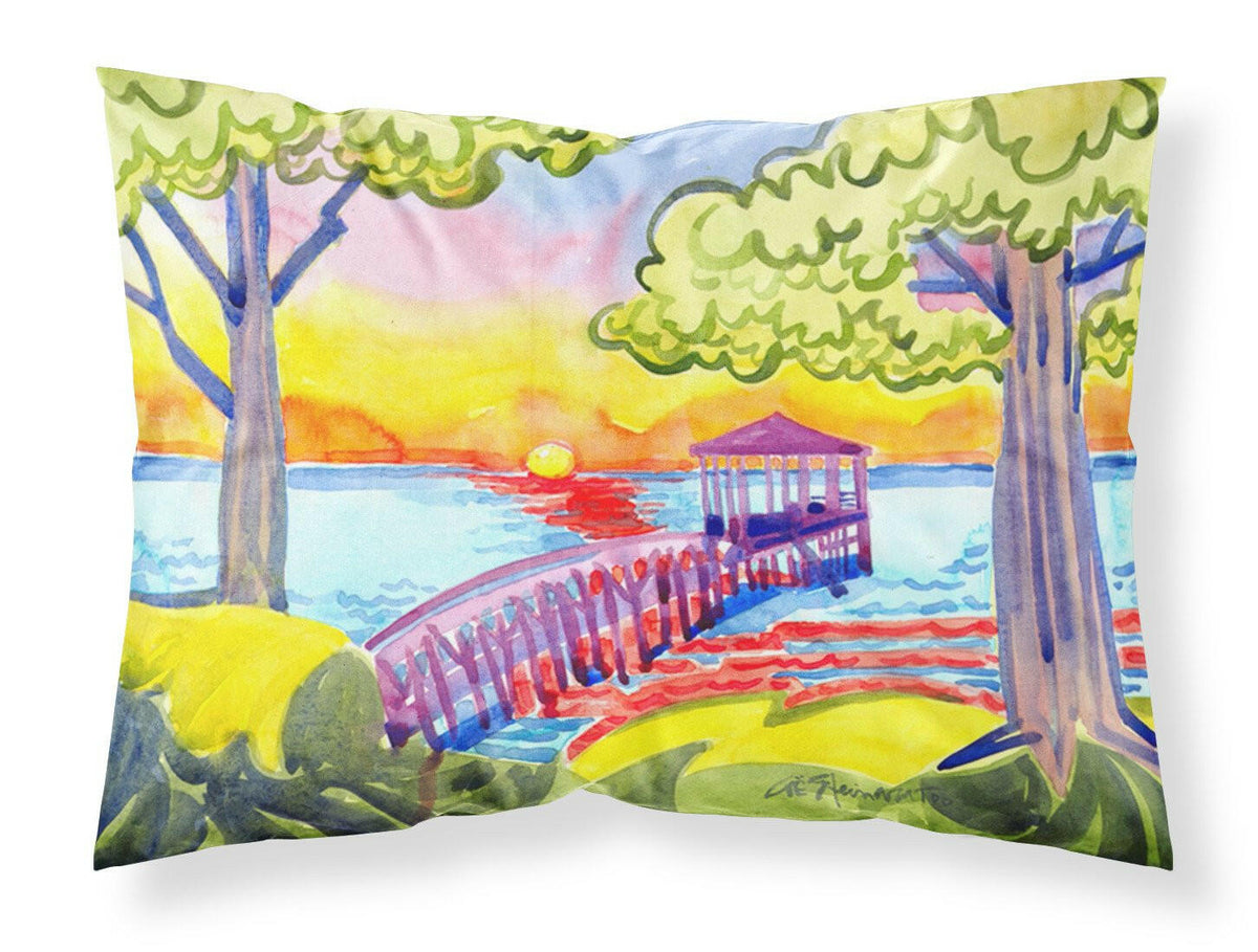 Dock at the pier Moisture wicking Fabric standard pillowcase by Caroline&#39;s Treasures