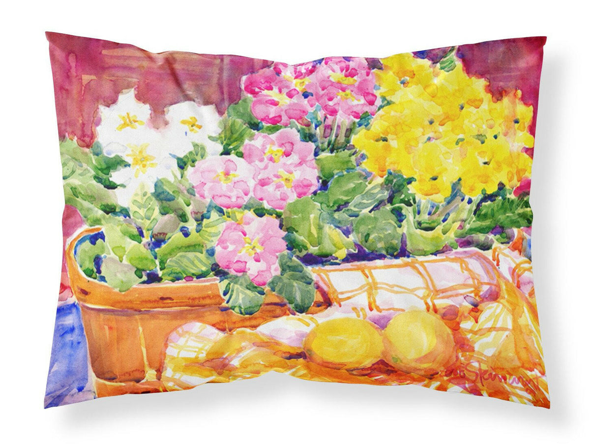 Flower - Primroses Moisture wicking Fabric standard pillowcase by Caroline&#39;s Treasures