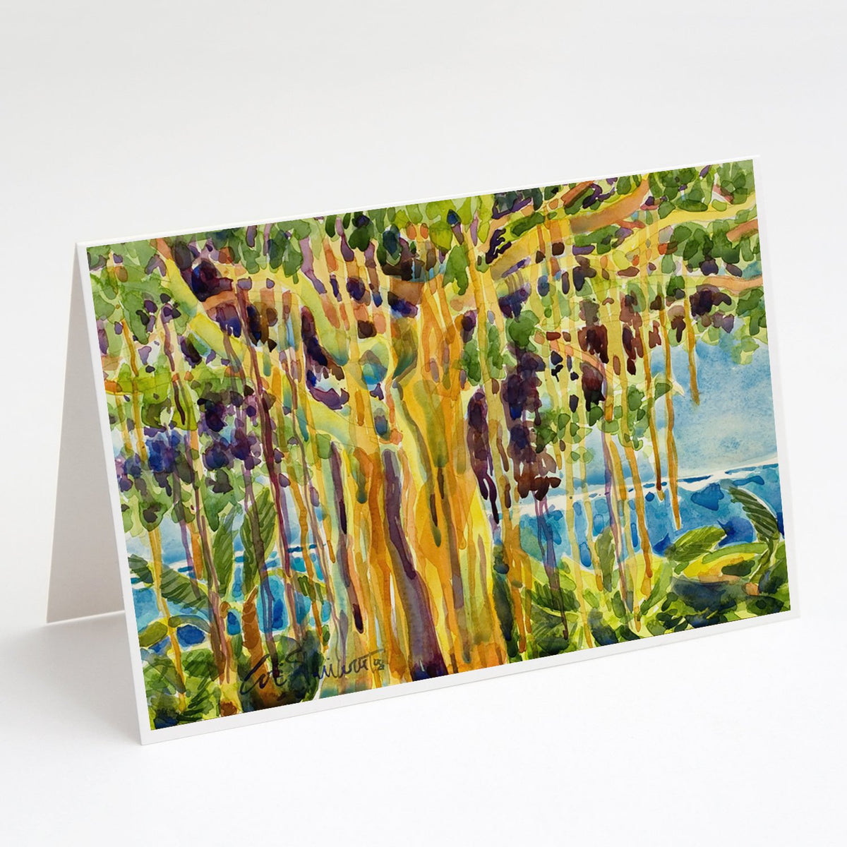 Buy this Tree - Banyan Tree Greeting Cards and Envelopes Pack of 8
