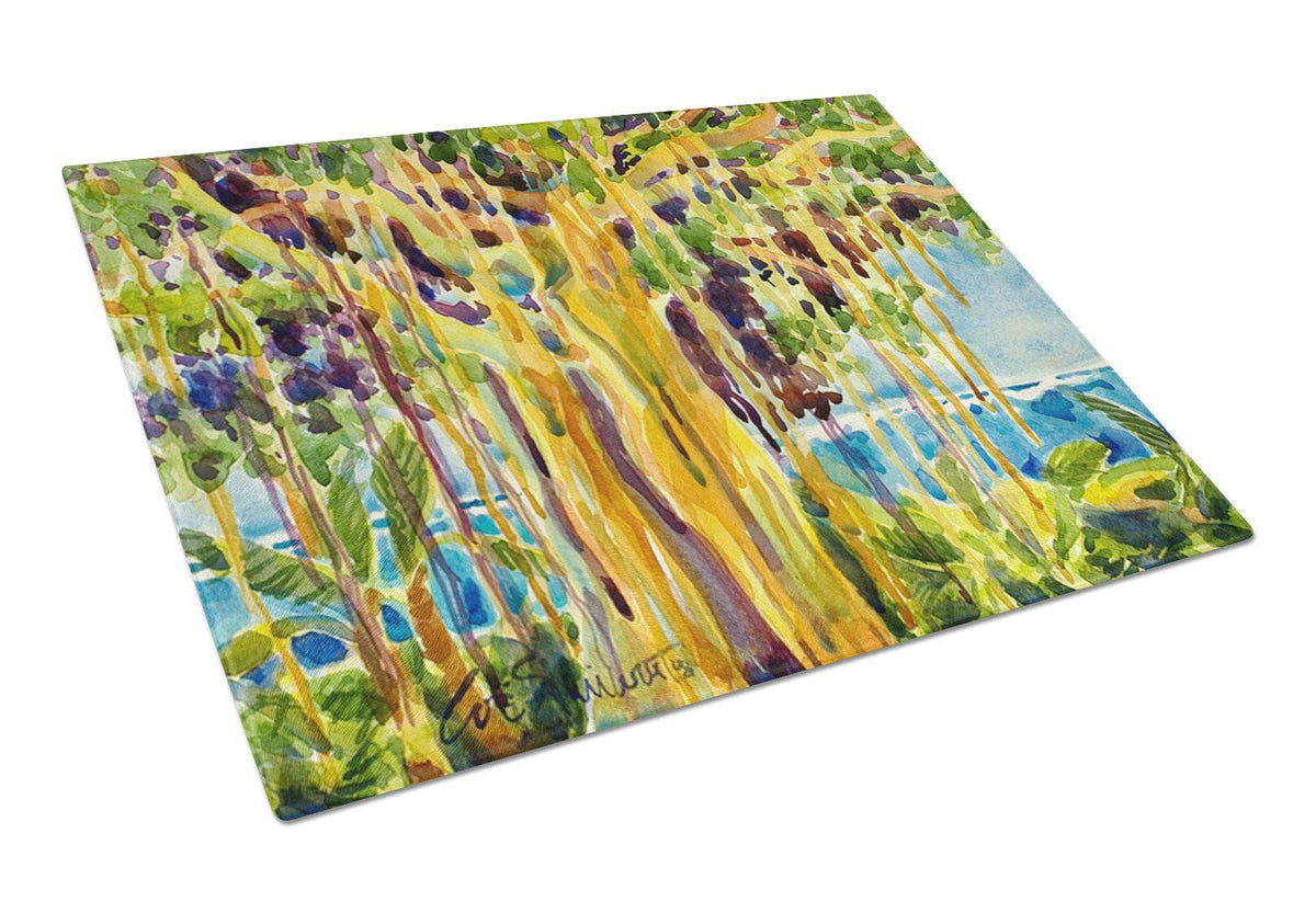 Tree - Banyan Tree Glass Cutting Board Large by Caroline&#39;s Treasures