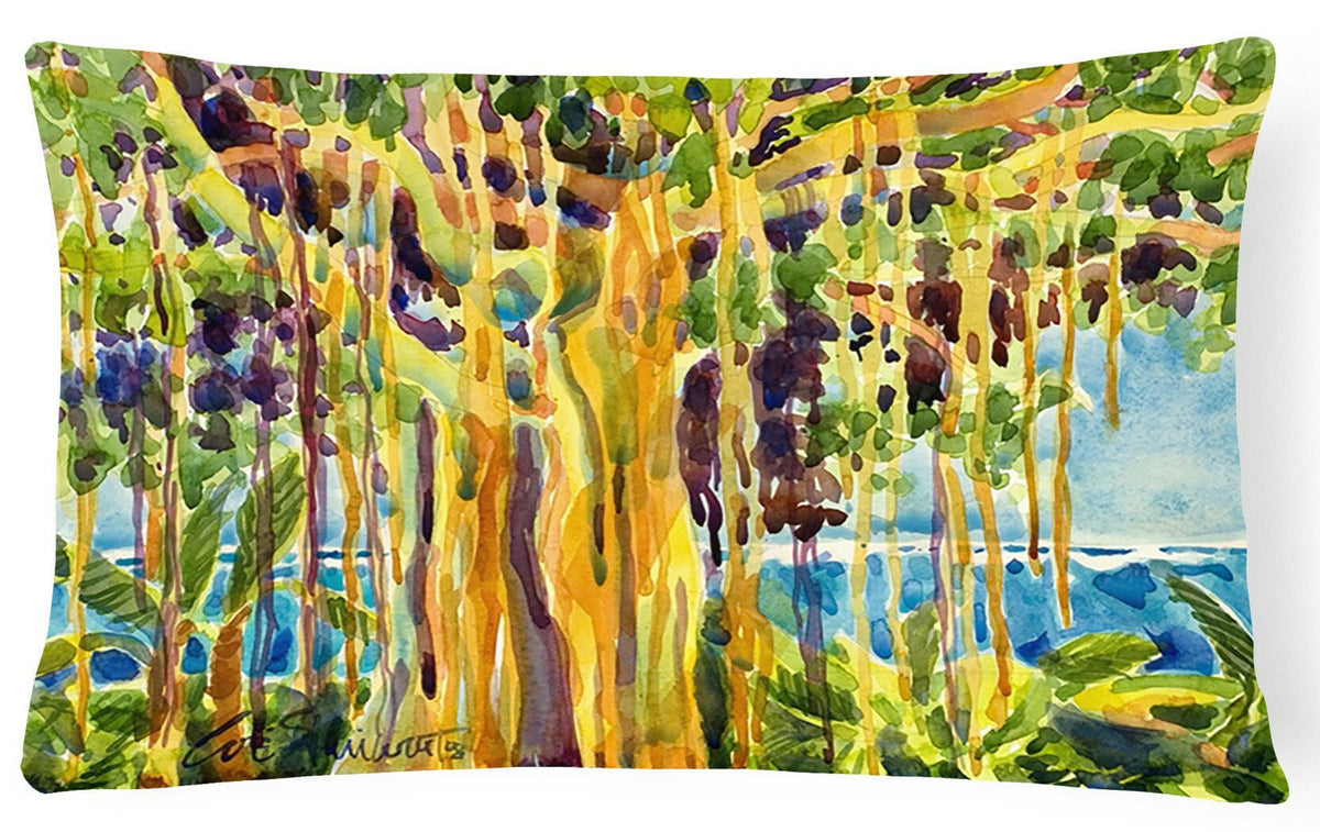 Tree - Banyan Tree Decorative   Canvas Fabric Pillow by Caroline&#39;s Treasures