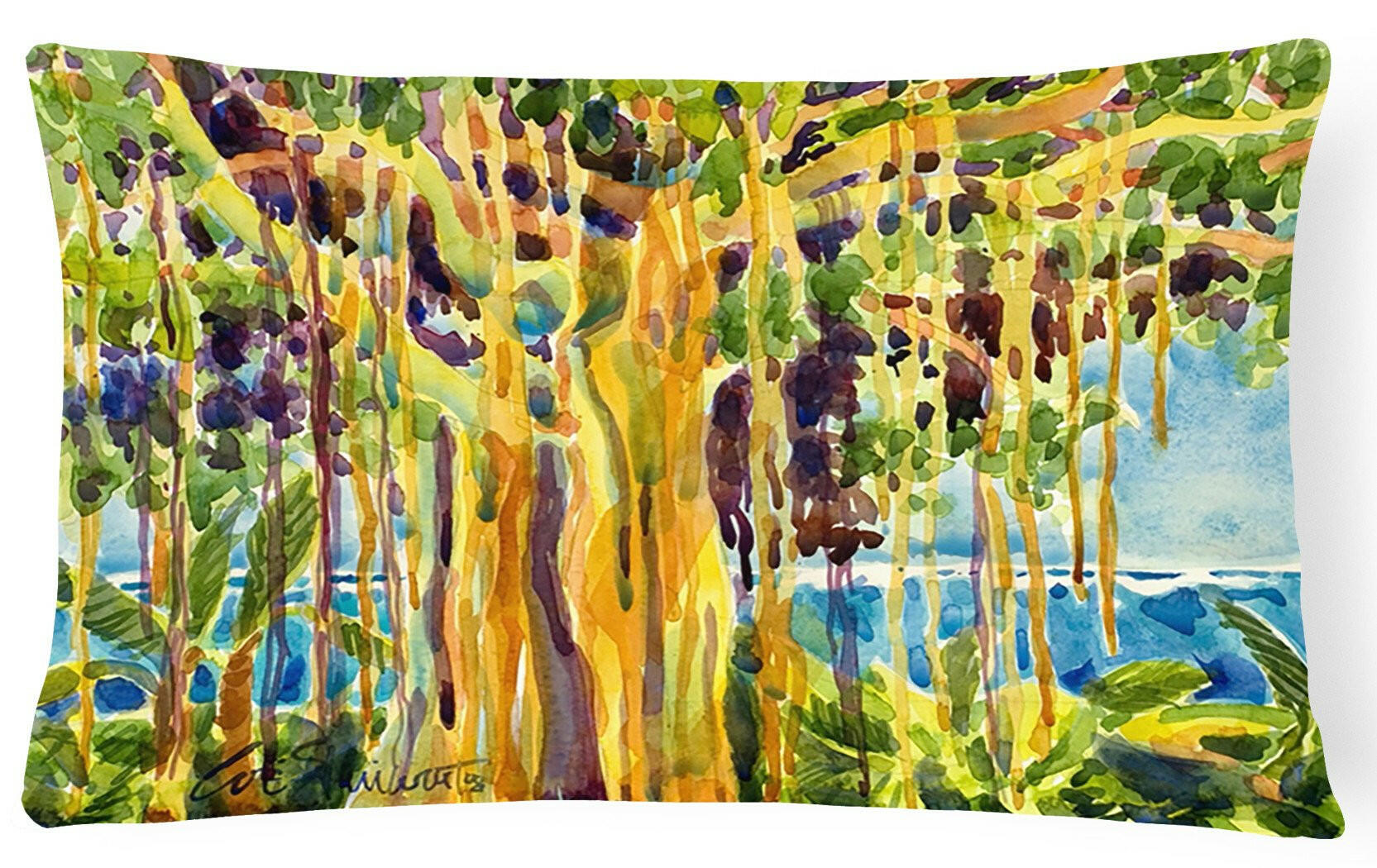 Tree - Banyan Tree Decorative   Canvas Fabric Pillow by Caroline's Treasures