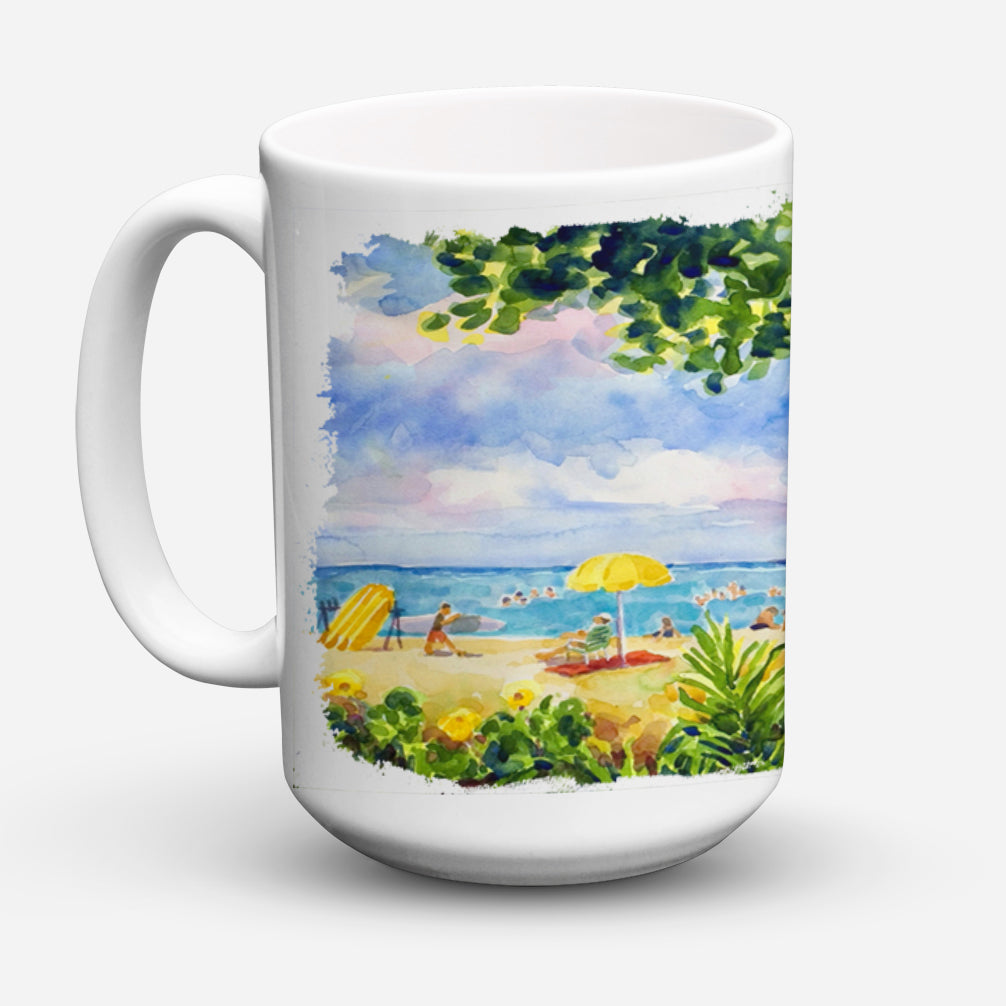 Beach Resort view from the condo Dishwasher Safe Microwavable Ceramic Coffee Mug 15 ounce 6065CM15  the-store.com.
