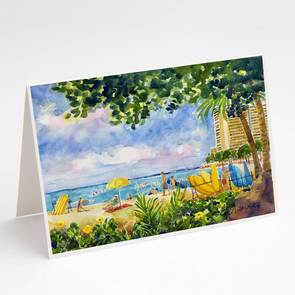 Buy this Beach Resort view from the condo Greeting Cards and Envelopes Pack of 8