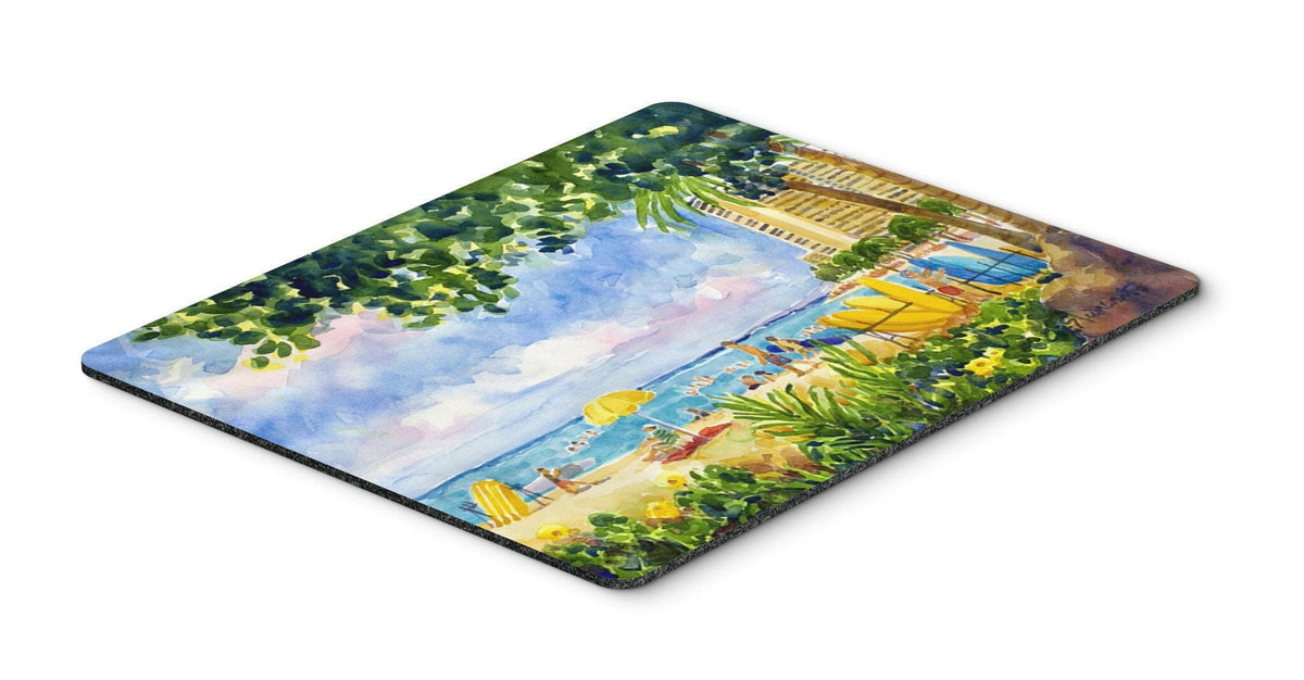 Beach Resort view from the condo  Mouse pad, hot pad, or trivet by Caroline&#39;s Treasures