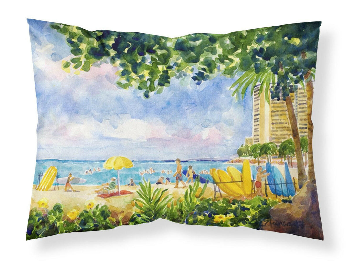 Beach Resort view from the condo  Moisture wicking Fabric standard pillowcase by Caroline&#39;s Treasures