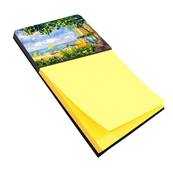 Beach Resort view from the condo Refiillable Sticky Note Holder or Postit Note Dispenser 6065SN by Caroline's Treasures