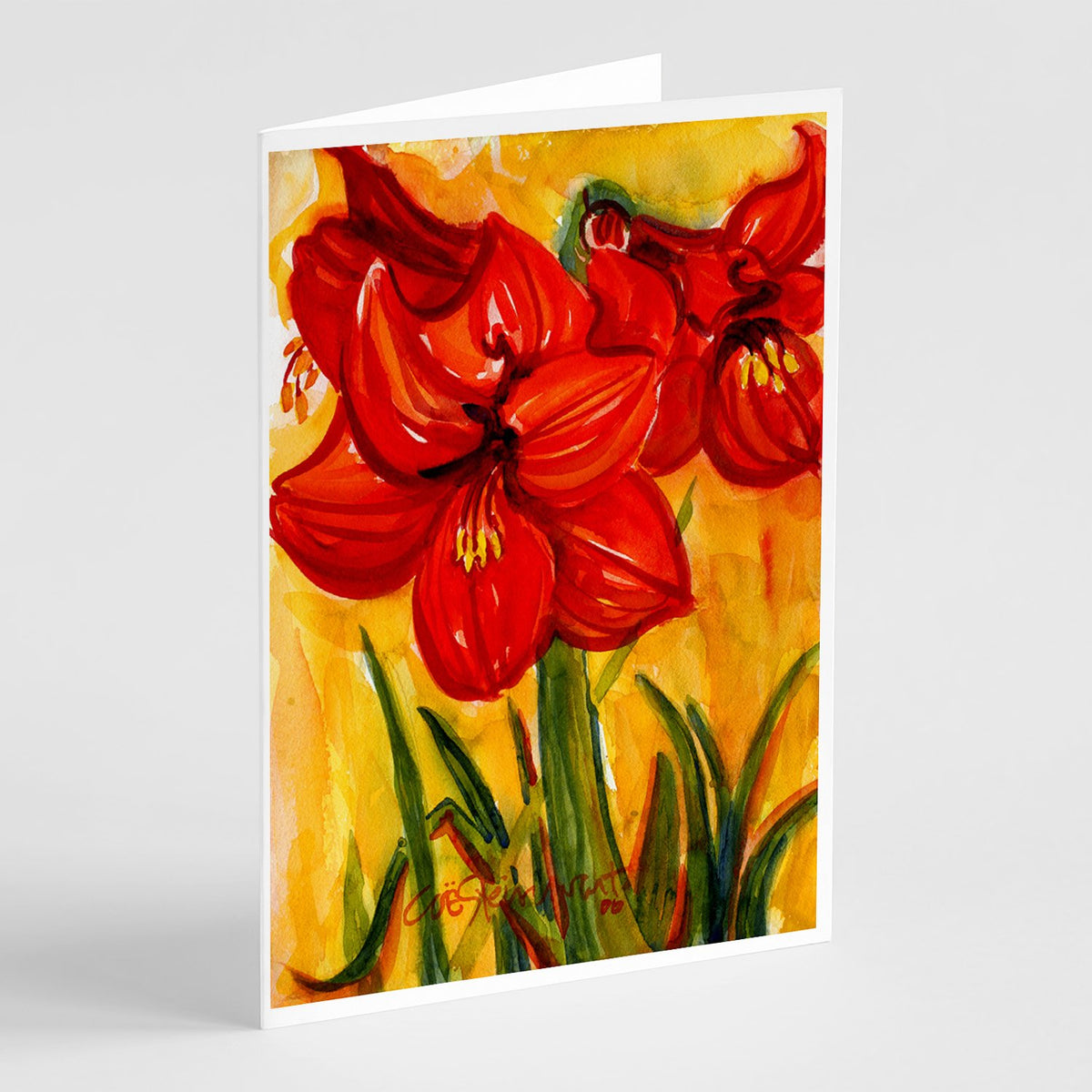 Buy this Flower - Amaryllis Greeting Cards and Envelopes Pack of 8