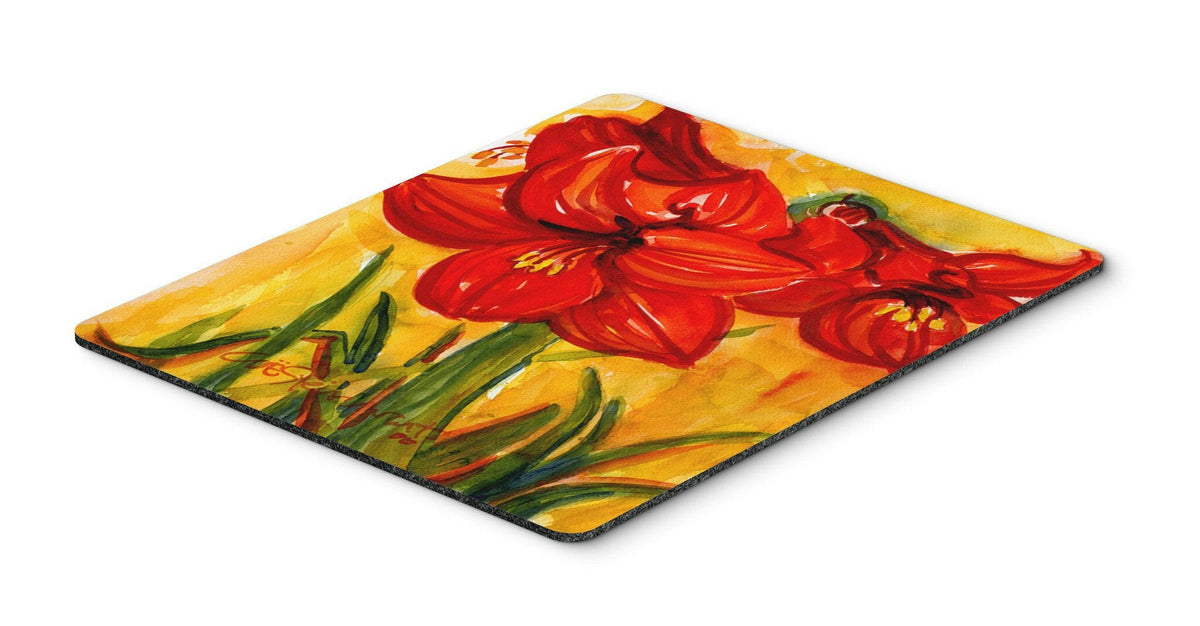 Flower - Amaryllis Mouse Pad, Hot Pad or Trivet by Caroline&#39;s Treasures