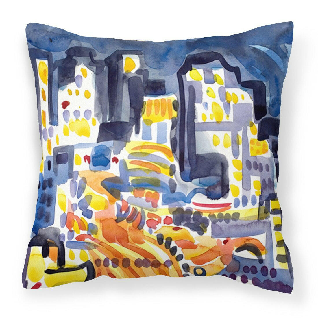 Skyline Abstract Fabric Decorative Pillow 6073PW1414 - the-store.com