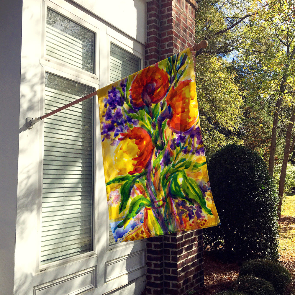 Caroline's Treasures Flower Flag Canvas House Size