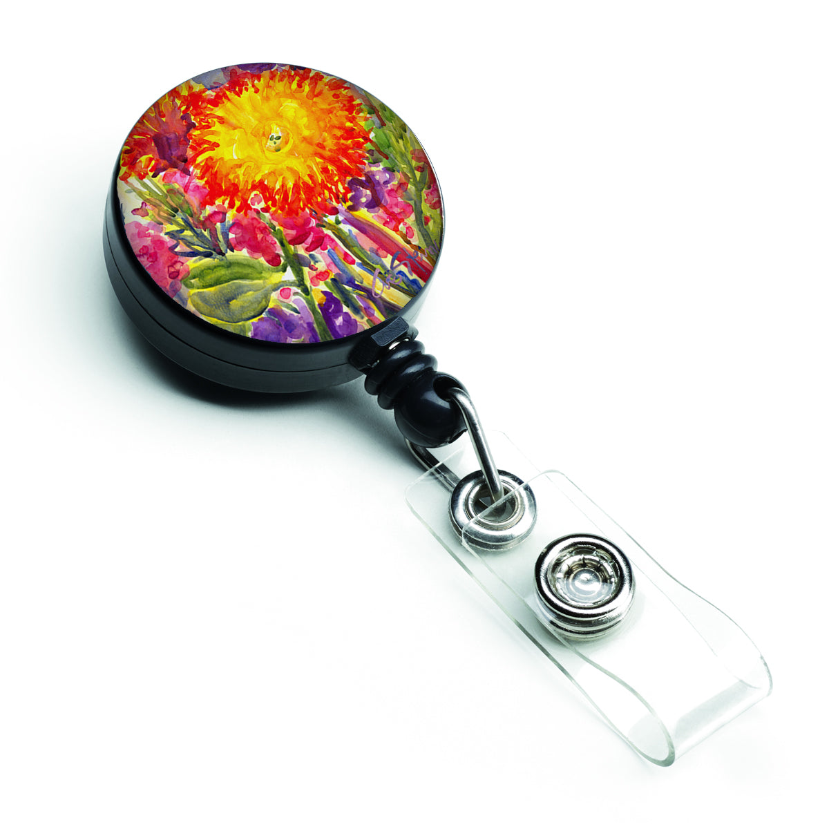 Flower - Aster Retractable Badge Reel 6077BR  the-store.com.