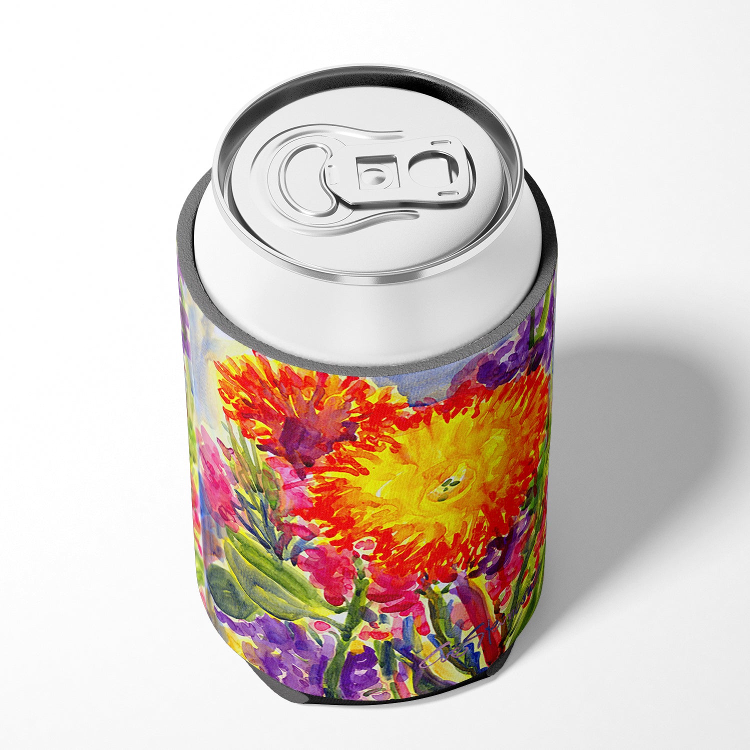 Flower - Aster Can or Bottle Beverage Insulator Hugger