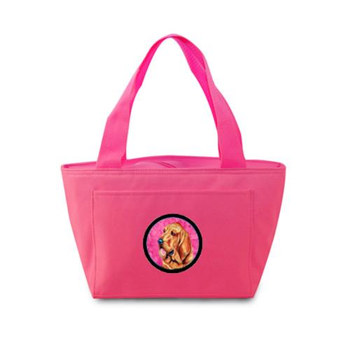 Pink Bloodhound  Lunch Bag or Doggie Bag LH9376PK by Caroline&#39;s Treasures