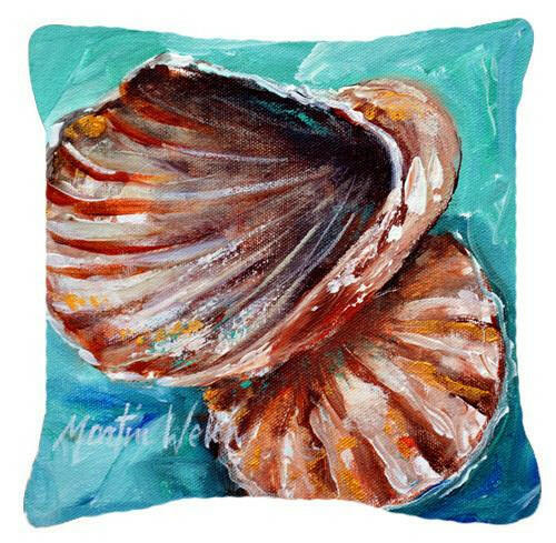 Shells not in a row Canvas Fabric Decorative Pillow MW1147PW1414 by Caroline's Treasures