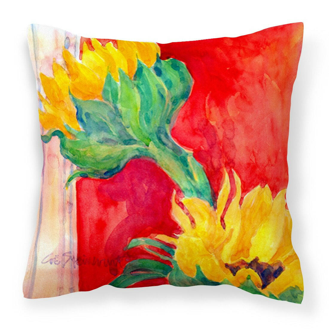 Flower - Sunflower Decorative   Canvas Fabric Pillow - the-store.com