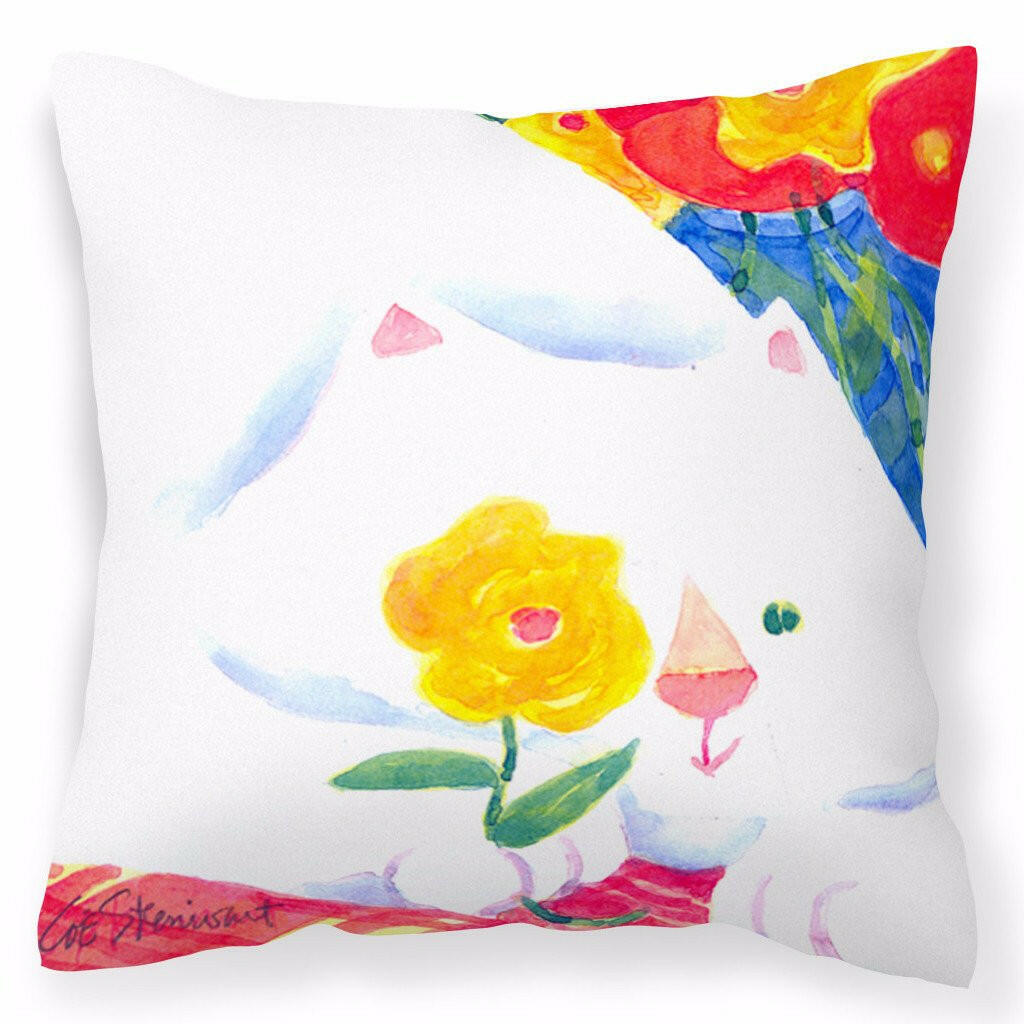 Big white Cat Decorative   Canvas Fabric Pillow - the-store.com