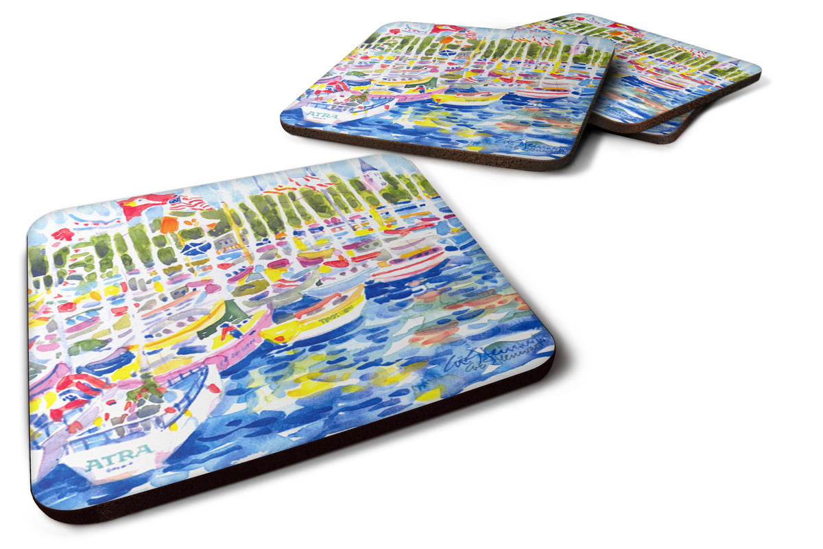 Set of 4 Bunch of boats at Harbour Foam Coasters - the-store.com