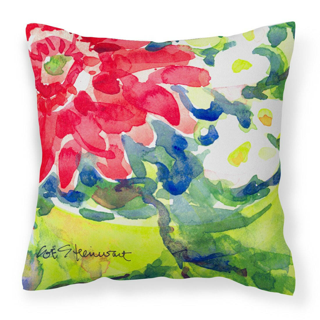 Flower Decorative   Canvas Fabric Pillow - the-store.com